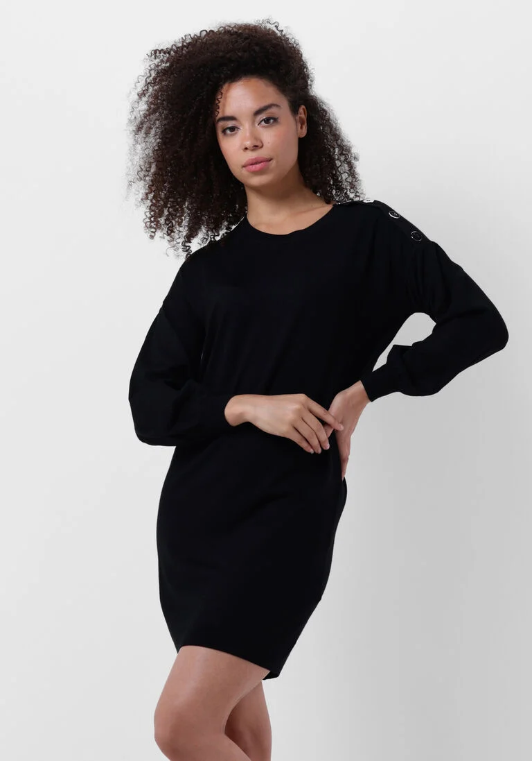 LIU JO zwarte liu jo mini jurk abito maglia m/l
