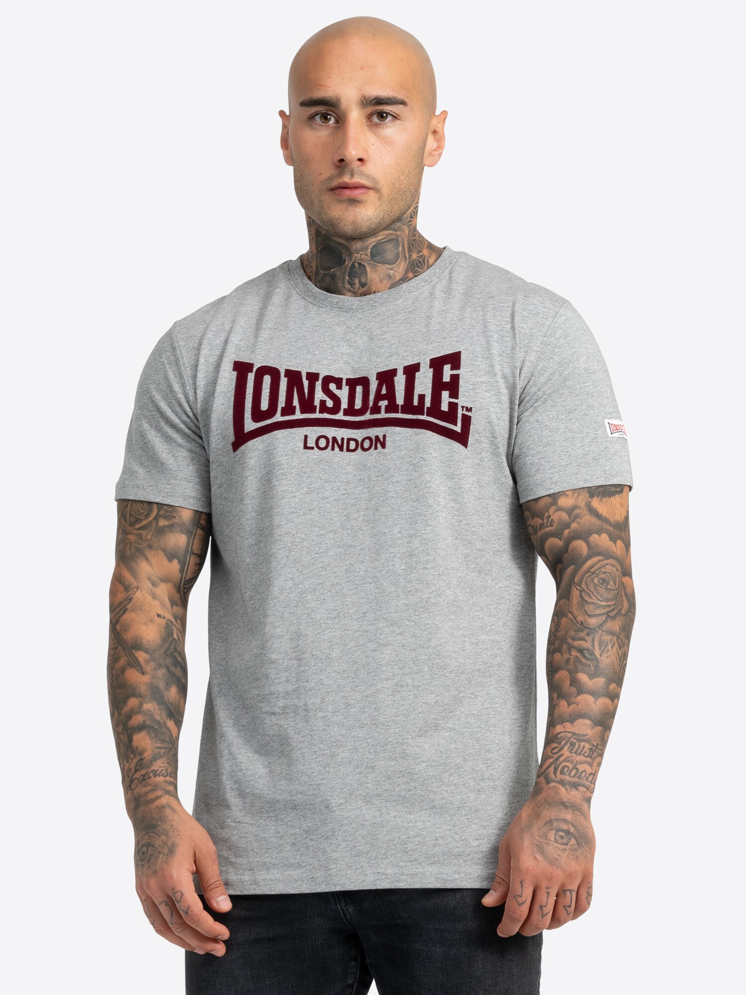 Lonsdale Herren T-Shirt normale Passform LL008 ONE TONE