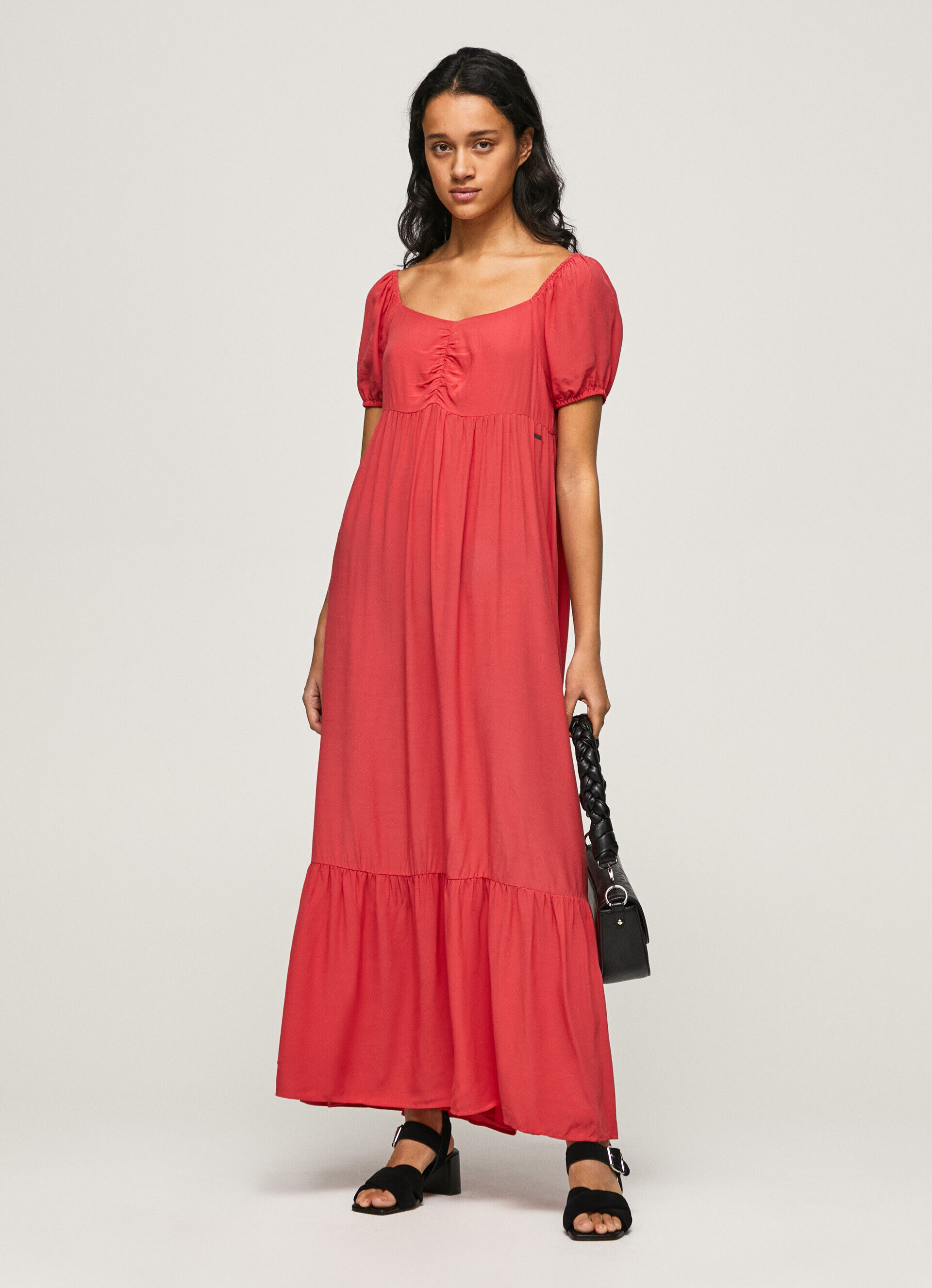 VESTIDO DE MALHA FLUIDA - vermelho estúdio