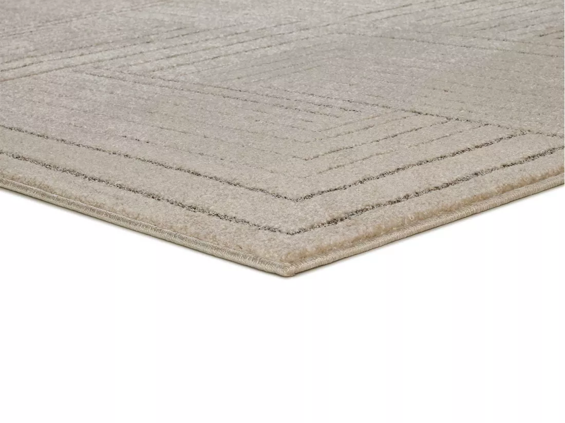 Tapis intérieur - géométrique - beige - 160 x 230 cm - PAULA