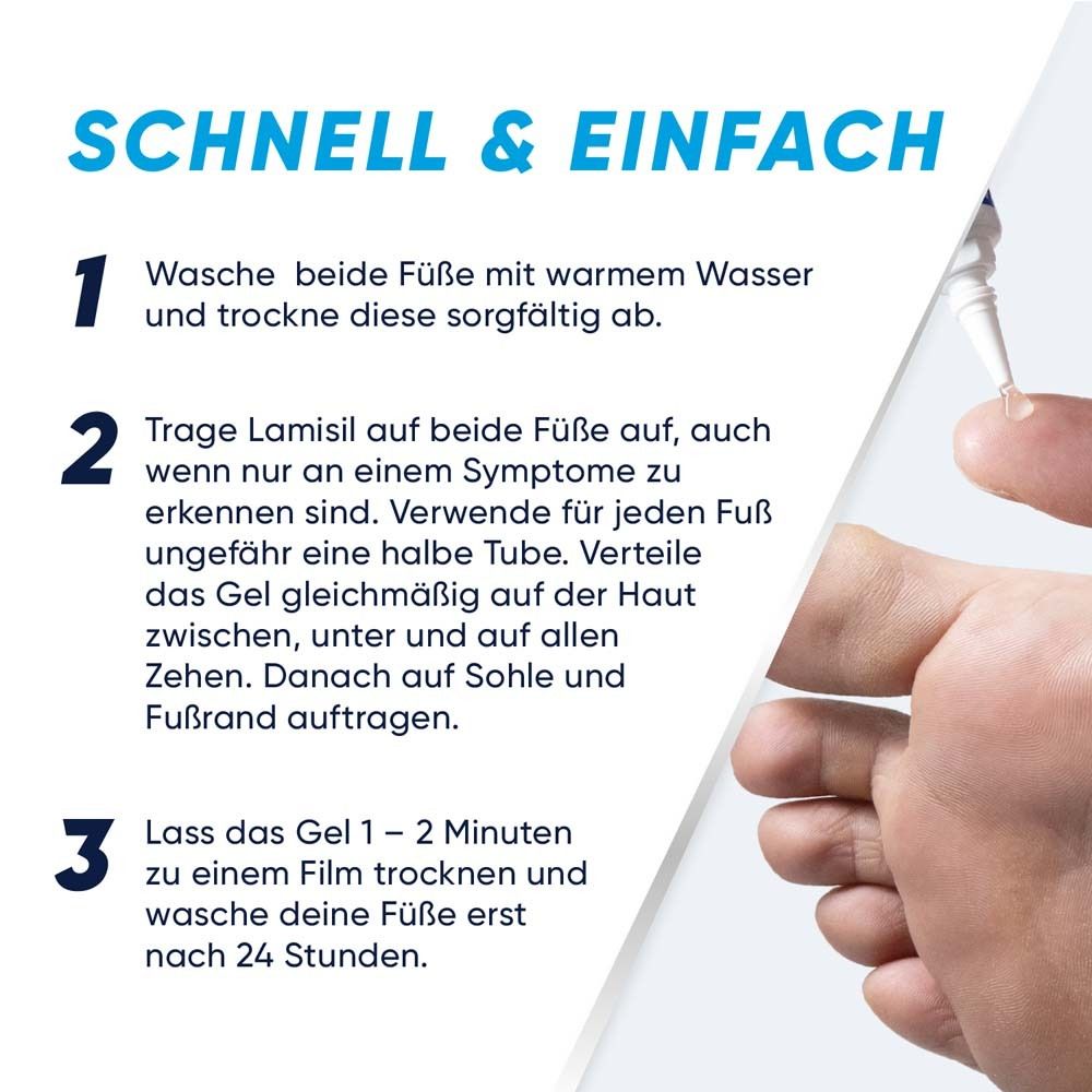 Lamisil Once® | Fußpilzbehandlung mit einer Anwendung | Lindert Juckreiz, Rissbildung | Antimykotische 4g