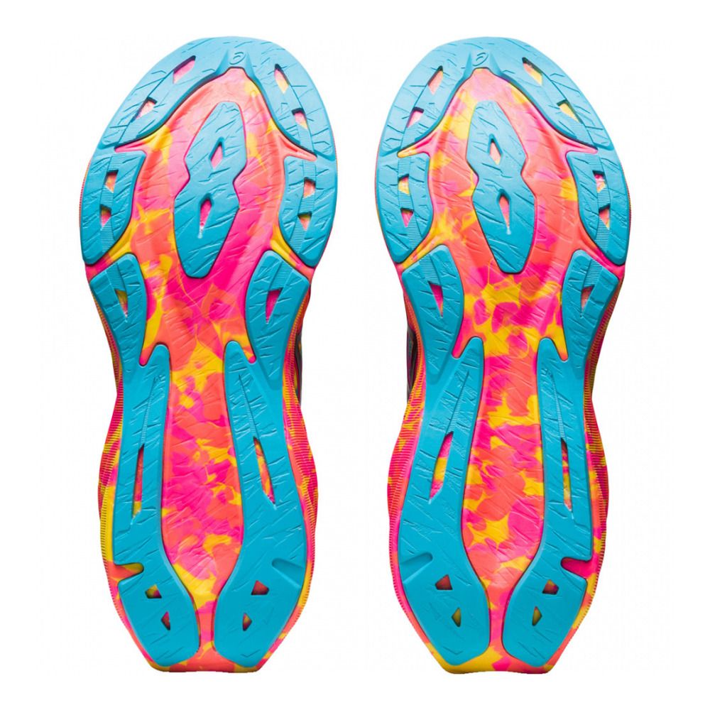Asics NOVABLAST 3 - Chaussures running Femme aquarium/vibrant yellow