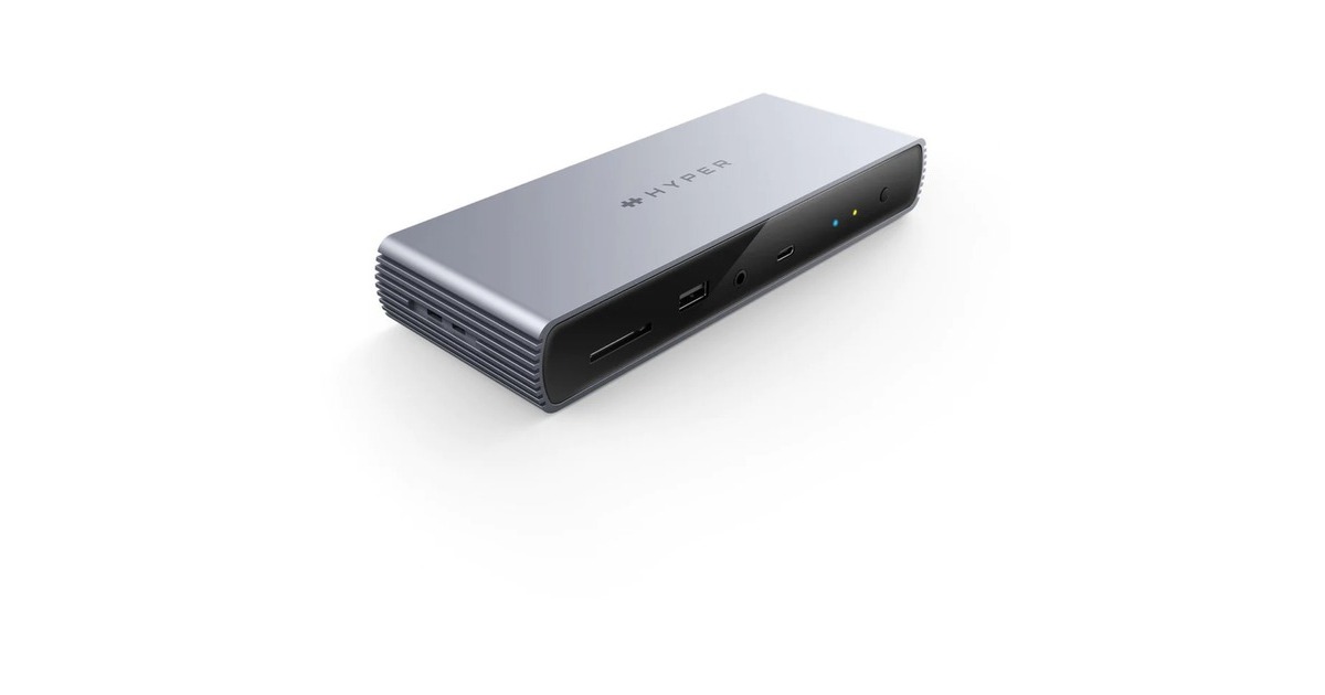 HyperHyperDrive Thunderbolt 4 Docking Station  (Aluminium/zwart)