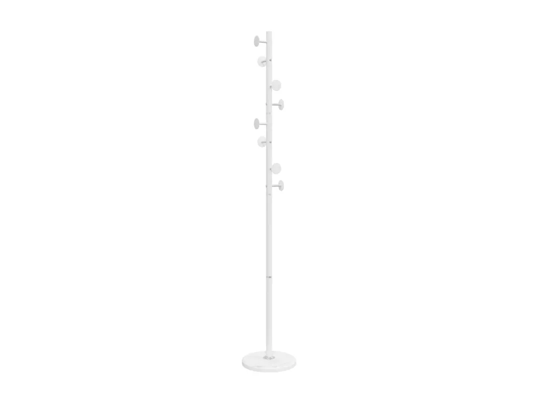 Porte-manteau blanc 176 cm fer enduit de poudre