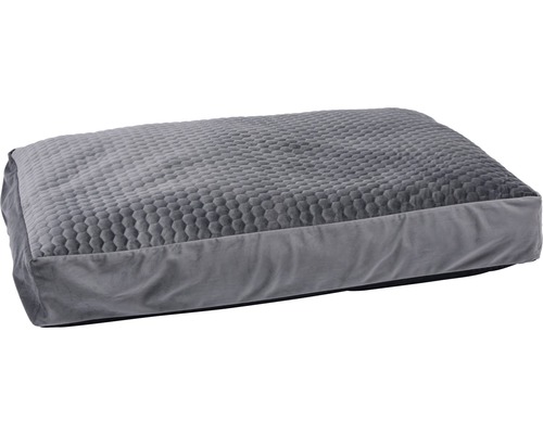 Karlie Velvet ligbedkussen 100 x 70 x 15 cm grijs