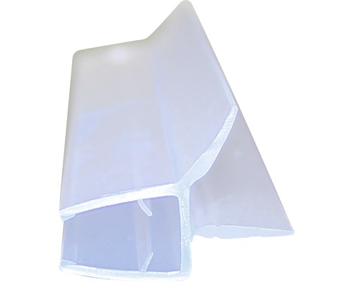 Waterafstotend profiel geschikt voor 5-6mm glas, lengte 2010 mm met 2 afdichtlippen