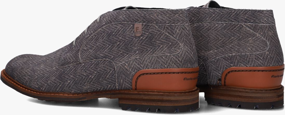 grijze floris van bommel veterschoenen sfm-50159 crepi
