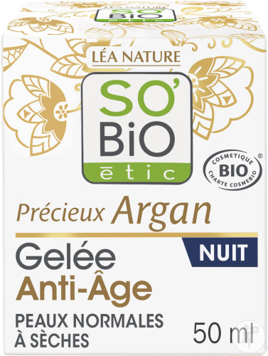 So'Bio Étic Précieux Argan Gelée Anti-Âge Nuit Peaux Normales À Sèches 40ml