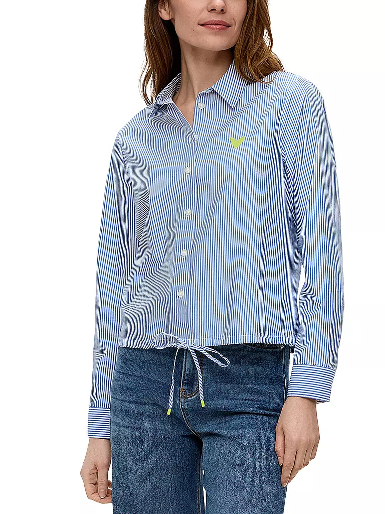 S.OLIVER Bluse blau