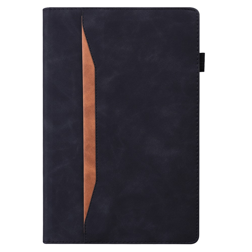 Samsung Galaxy Tab S11 Ultra Vintage Leder Tasche Smart Case Hülle S-Pen Halterung - Schwarz
