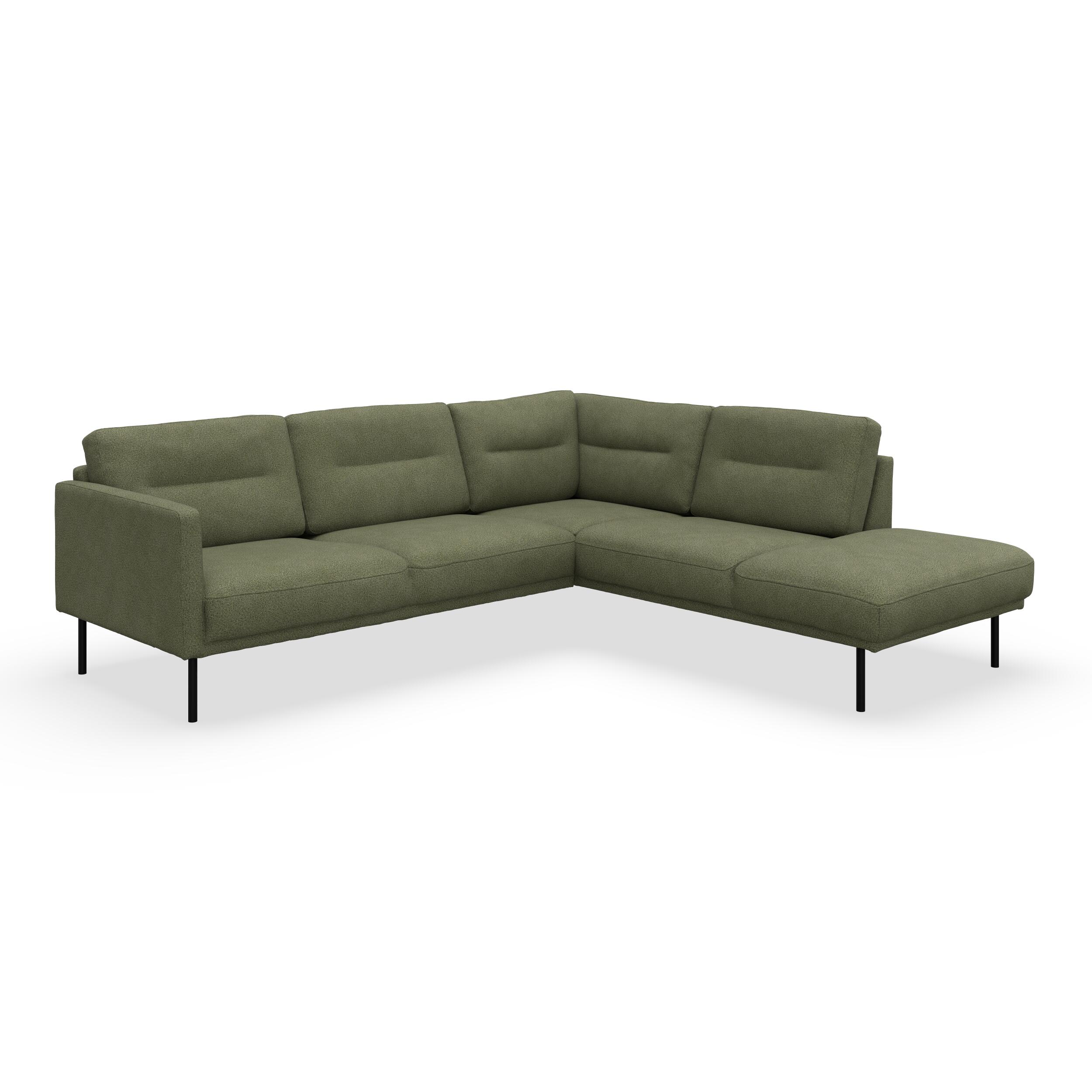 Larvik højrevendt hjørnesofa med pufafslutning