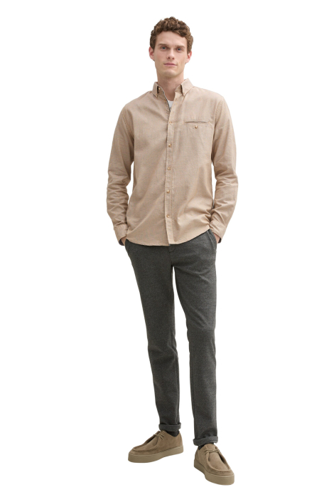 Tom Tailor beige heren overhemd