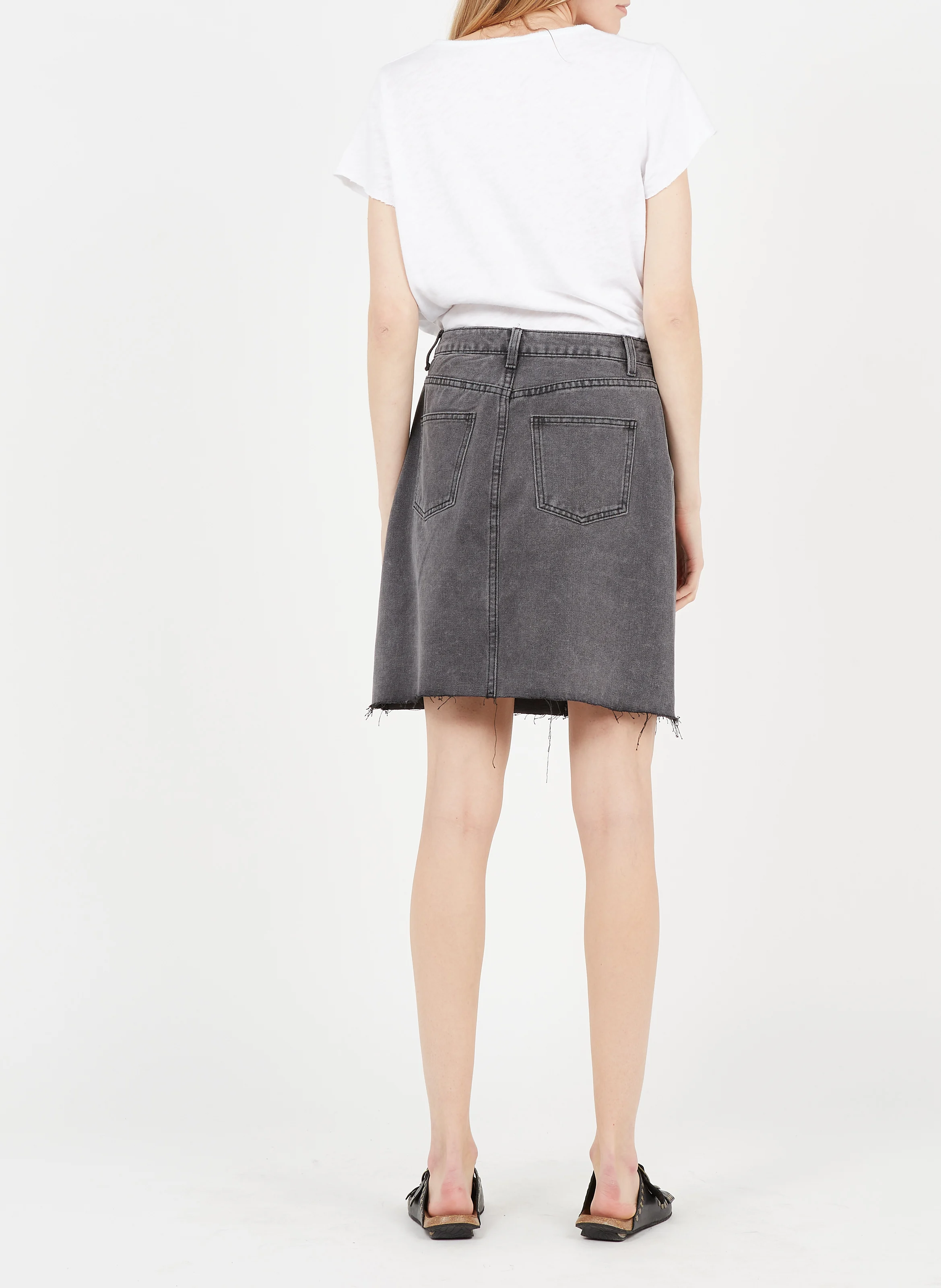 SONOMA - Tee-shirt droit col V en coton | Blanc