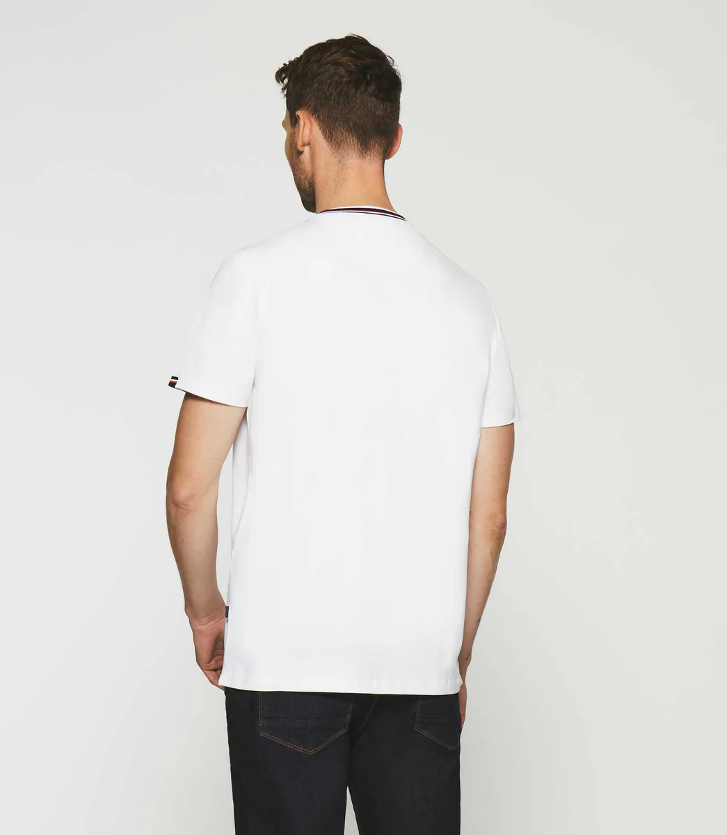 T-shirt uni à manches courtes blanc GLEN