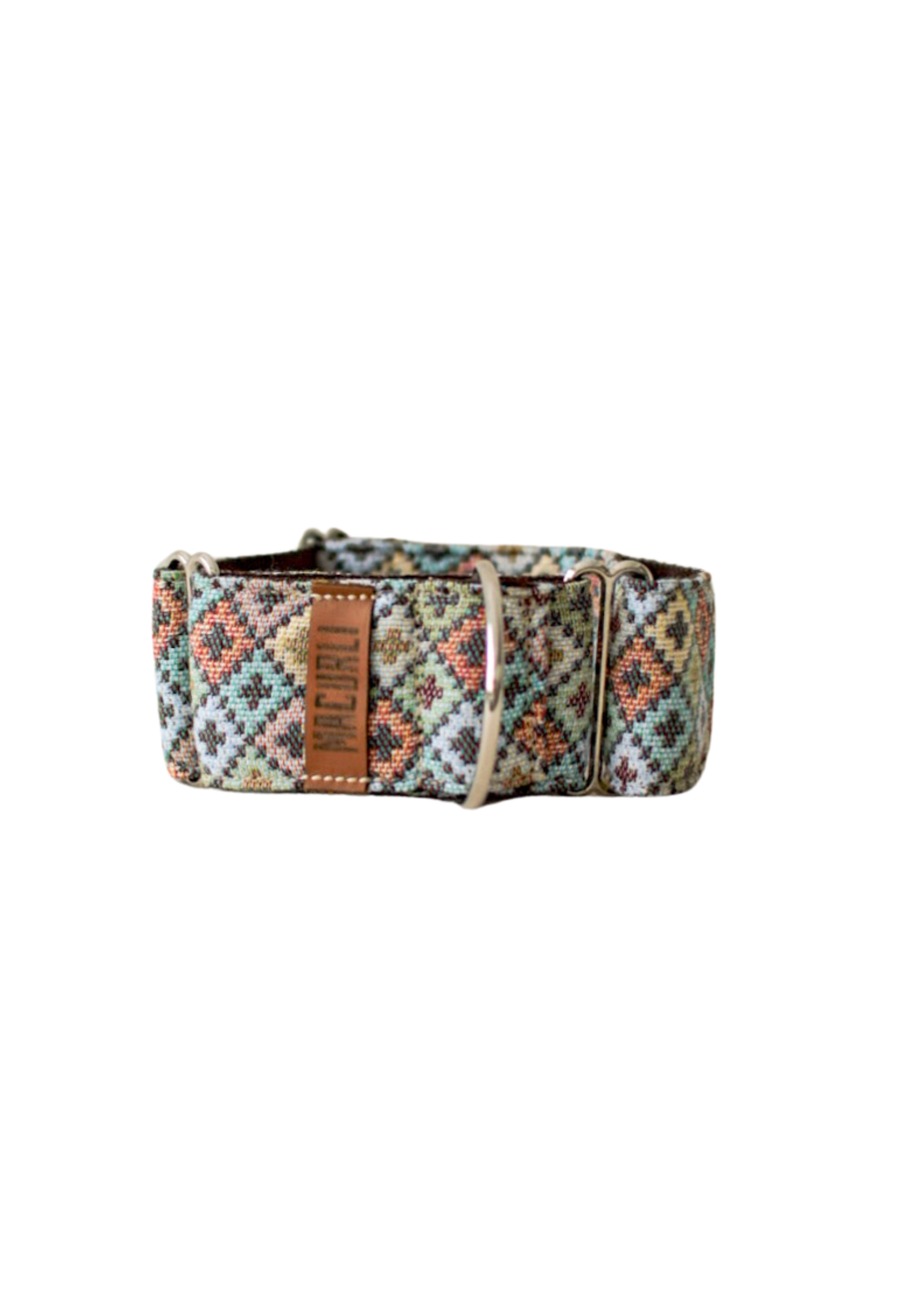 Coleira martingale Delioma pastel - Tamanho G: 32-45 cm, largura 5 cm