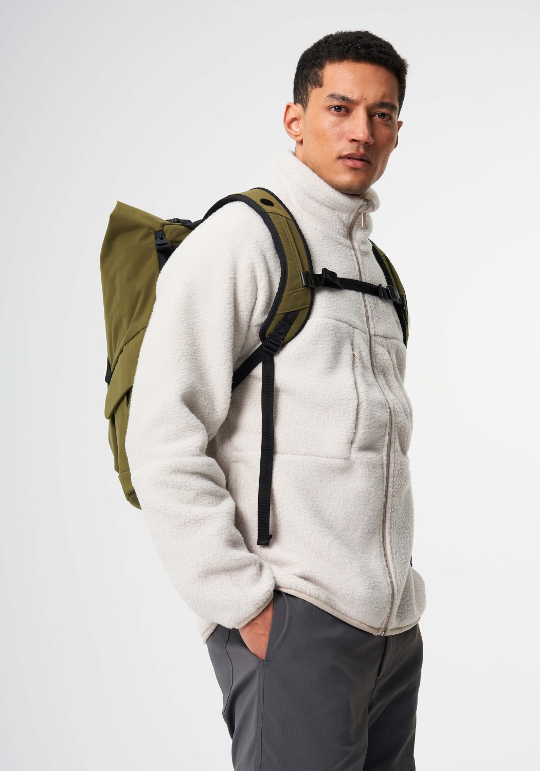 Pinqponq Rucksack Kross Backpack Solid Olive