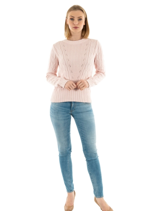 Pull léger guess jeans elle rn a60w low key pink