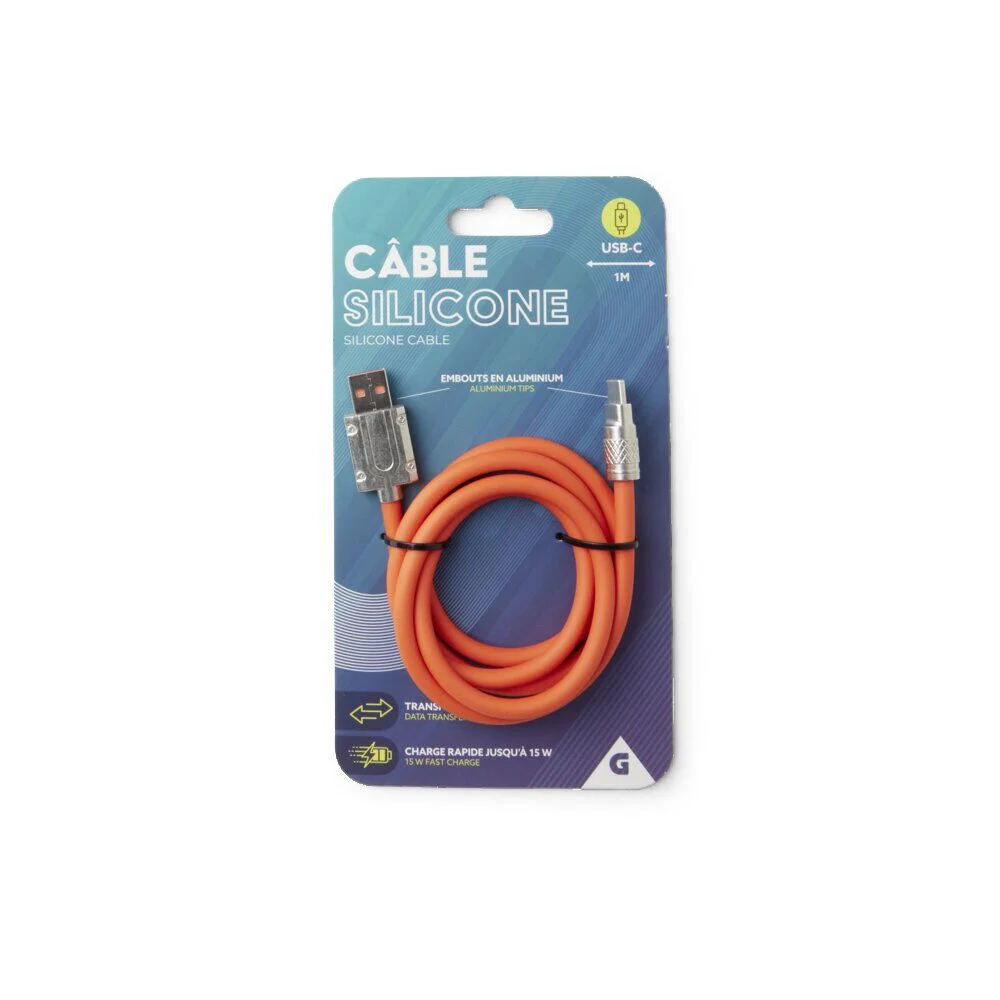 Câble USB-C 1m en silicone