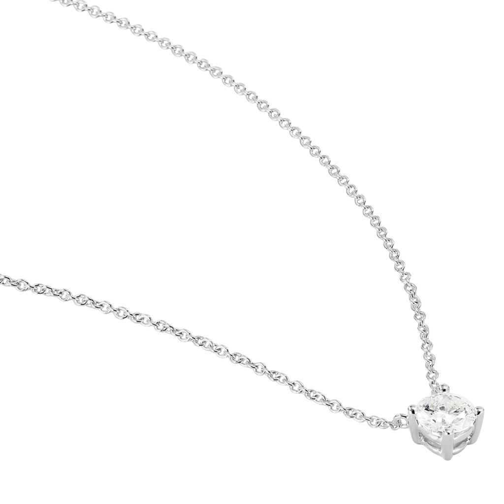Collier Aphrodite Or Blanc Diamant