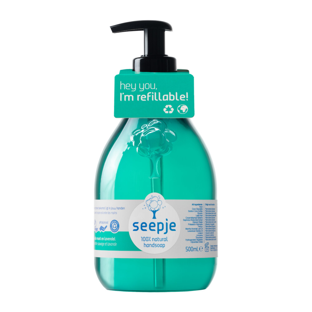 Seepje Handzeep Wilde Munt en Lavendel500 ml