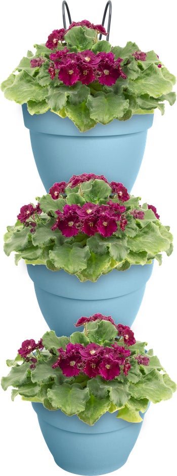 Elho plantenbak voor verticale tuin Vibia Campana Vertical Forest blauw 20,7 x 17,1 x 29,7 cm