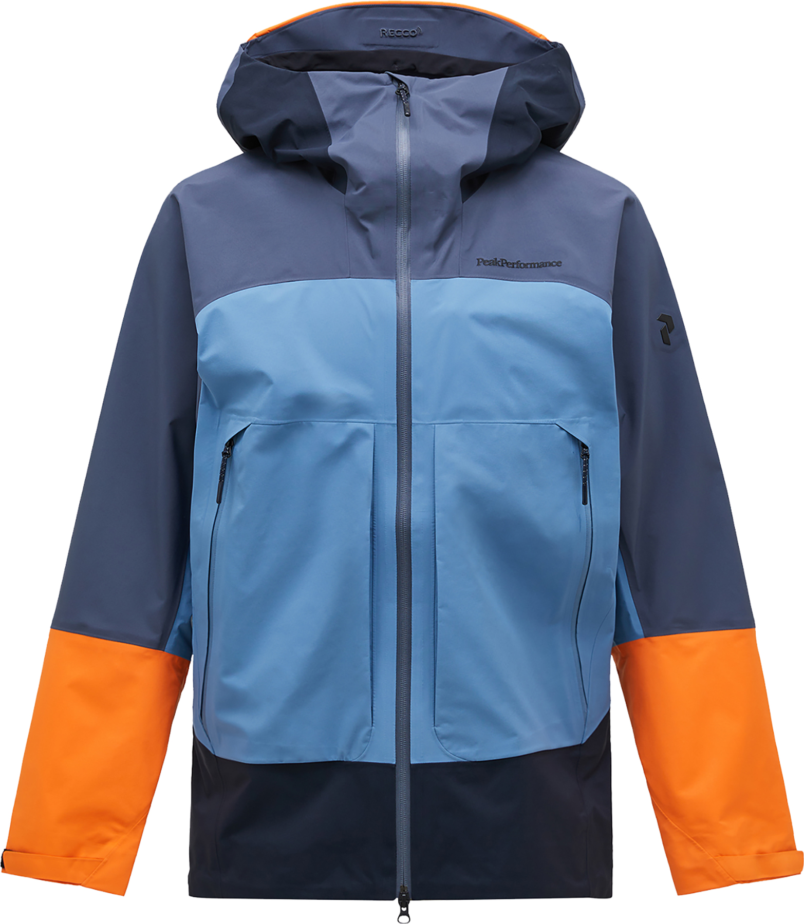 Vislight GORE-TEX C-Knit 3L Shell Jacket Herre Ombre Blue/Shallow/Orange Dune