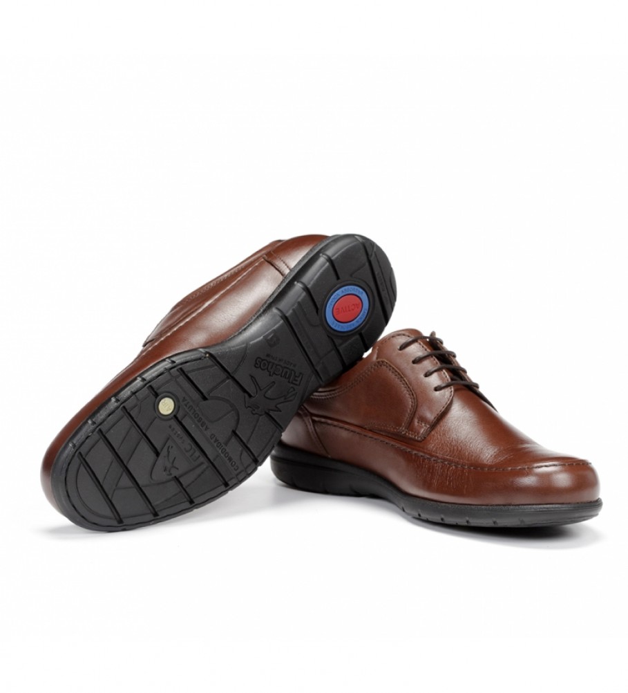 Sapatos de couro marrom Fluchos Luca 8498