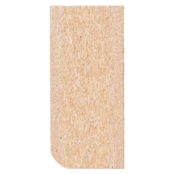 Vensterbanklat recht MDF wit gegrond 18x40 mm 260 cm