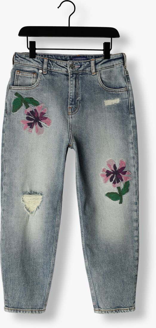 SCOTCH & SODA blauwe scotch & soda mom jeans the tide balloon fit jeans