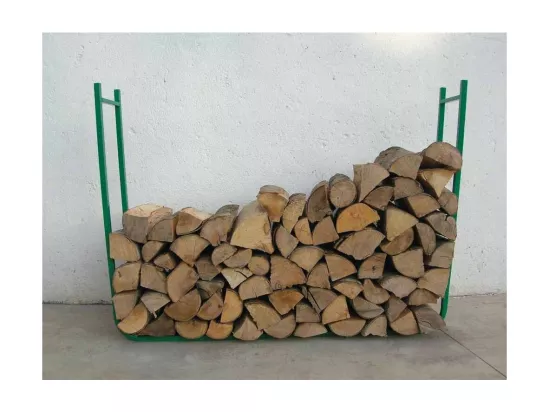 Range-bûches extérieur longueur réglable 2 éléments