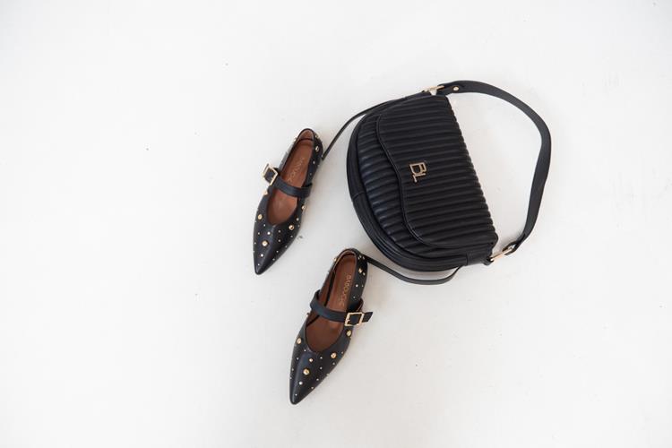 Babouche G-Celina-1 zwart