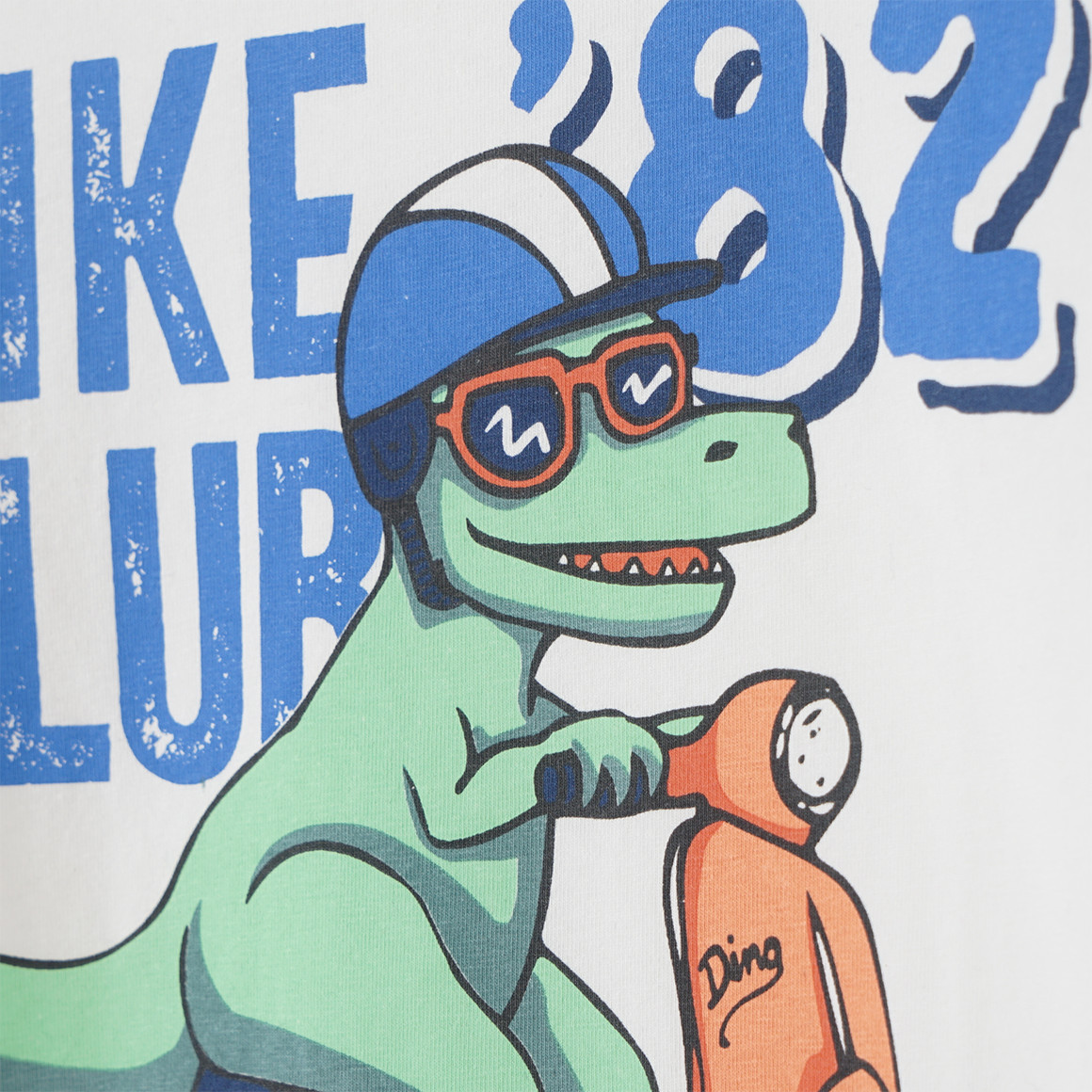 Famy 3 Jungen T-Shirts in verschiedenen Dessins weiss / blau / orange