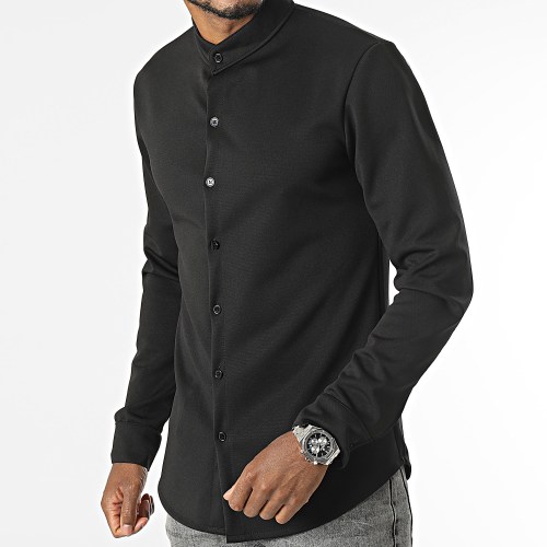 Chemise Manches Longues Noir