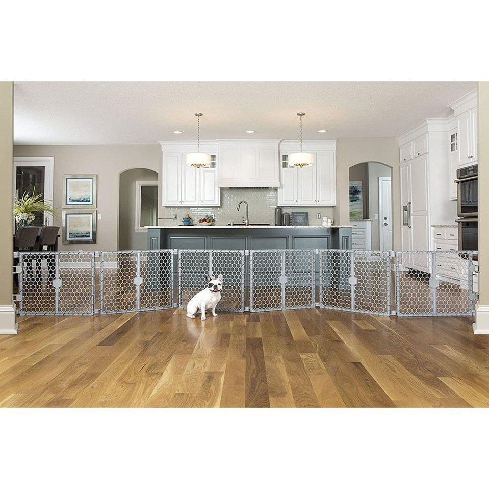 Carlson - 2-in-1 Plastik Hundegard Med Lage6-Sektioner 71CM Hoj