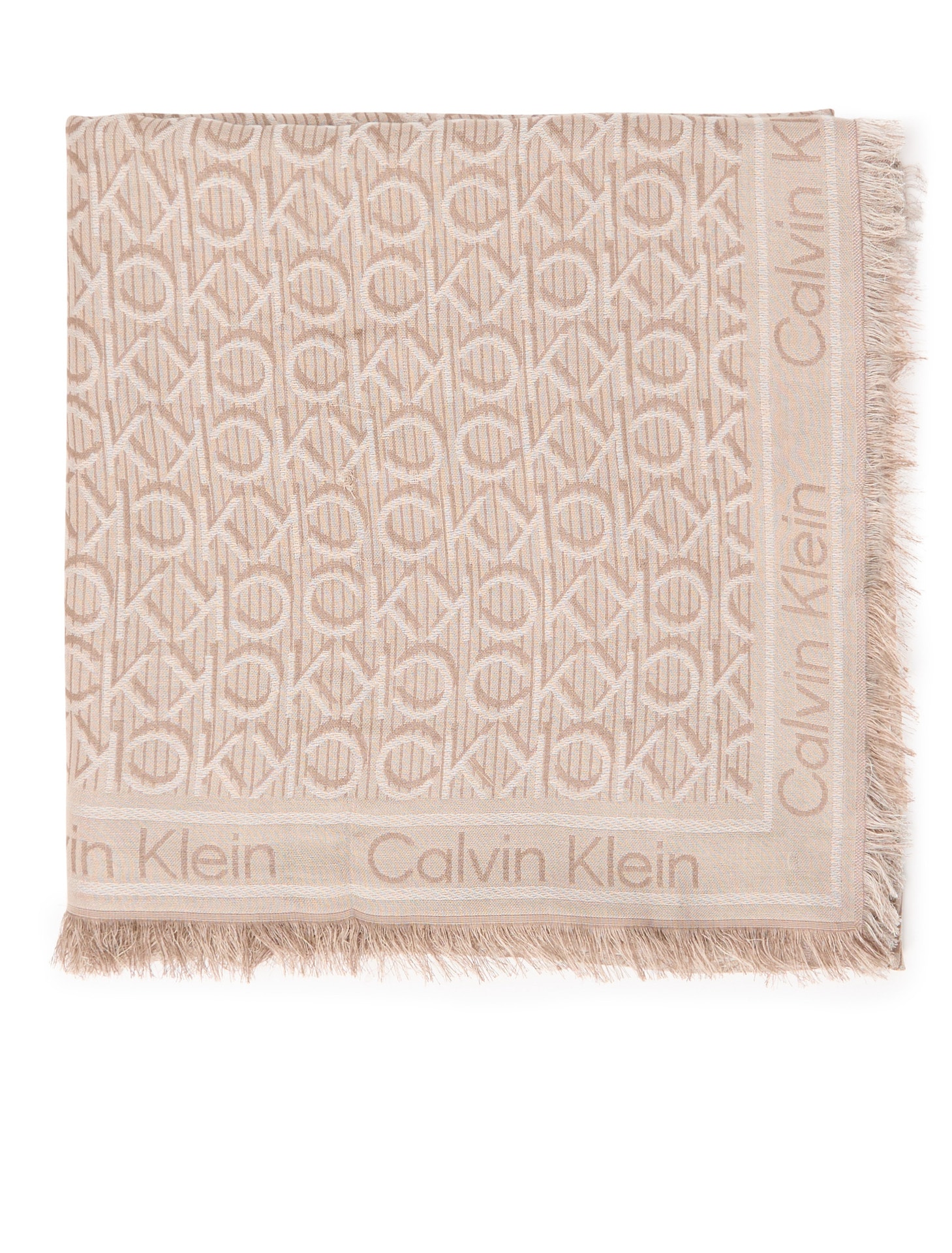 Calvin Klein Modeschal »Monogram Jaquard Schal« Mit Markenlogoprint