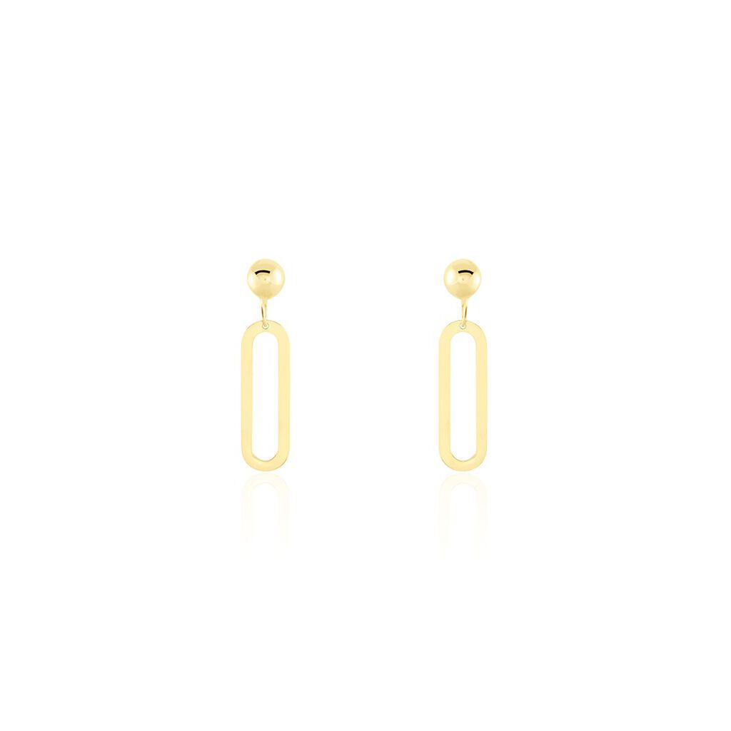 Boucles D'oreilles Pendantes Link Or Jaune