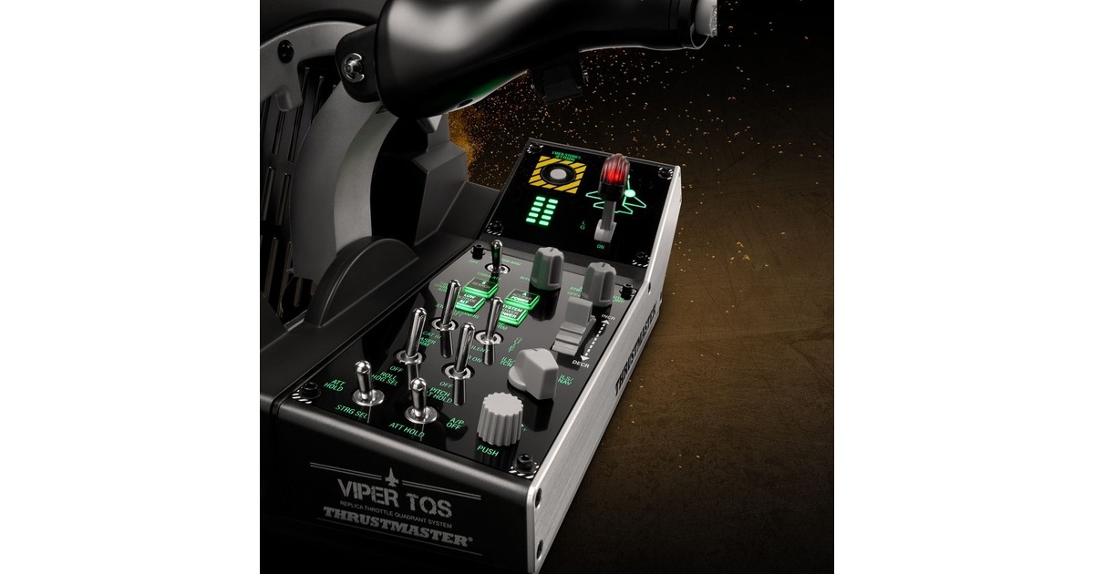 ThrustmasterViper Panel gaming flight sim bedieningspaneel  (Zwart, Pc)