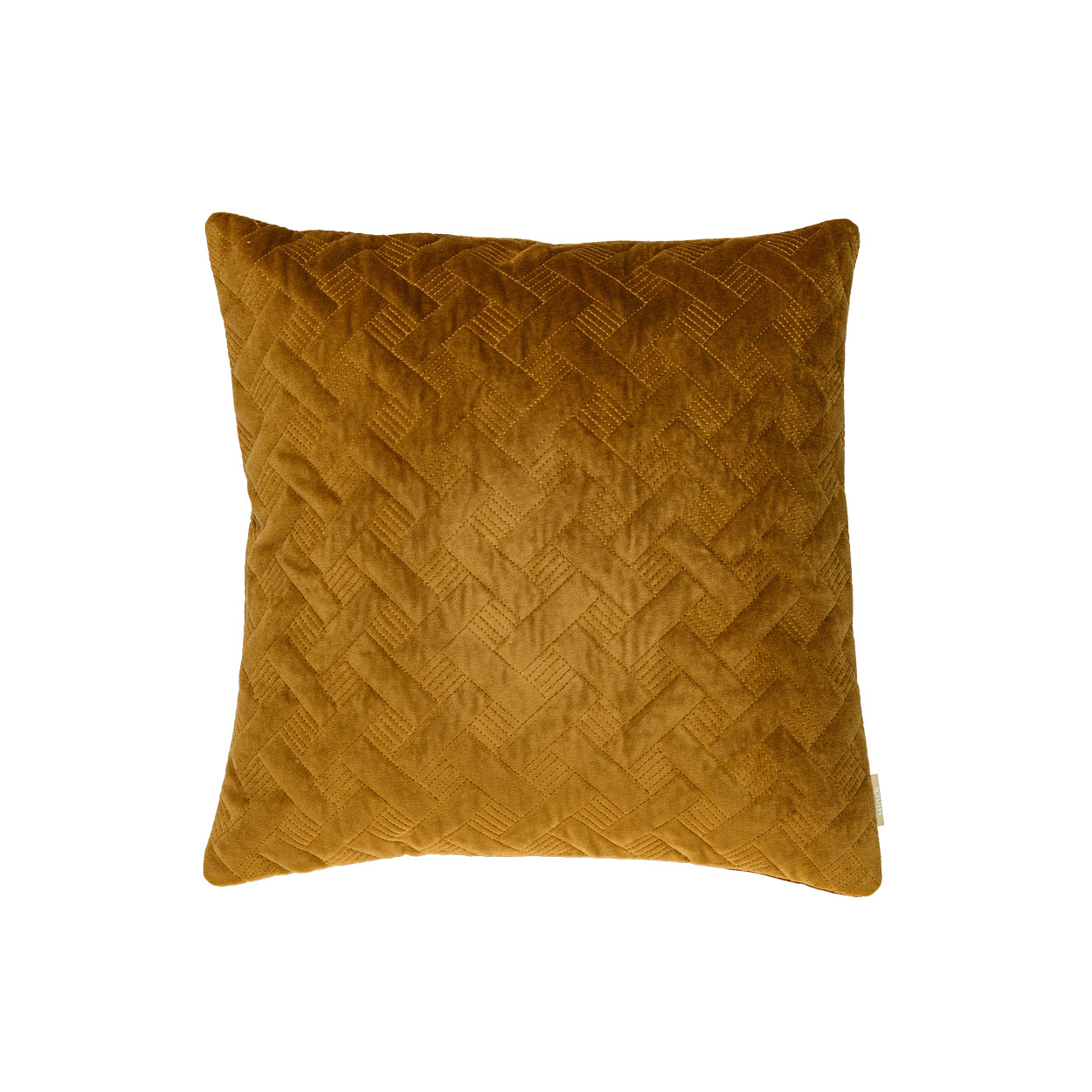 Kussen velours Grids gold