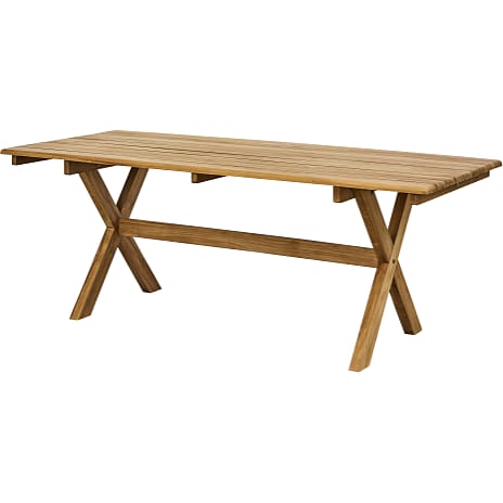 Marbella havebord med 6 Rimini havestole - natur