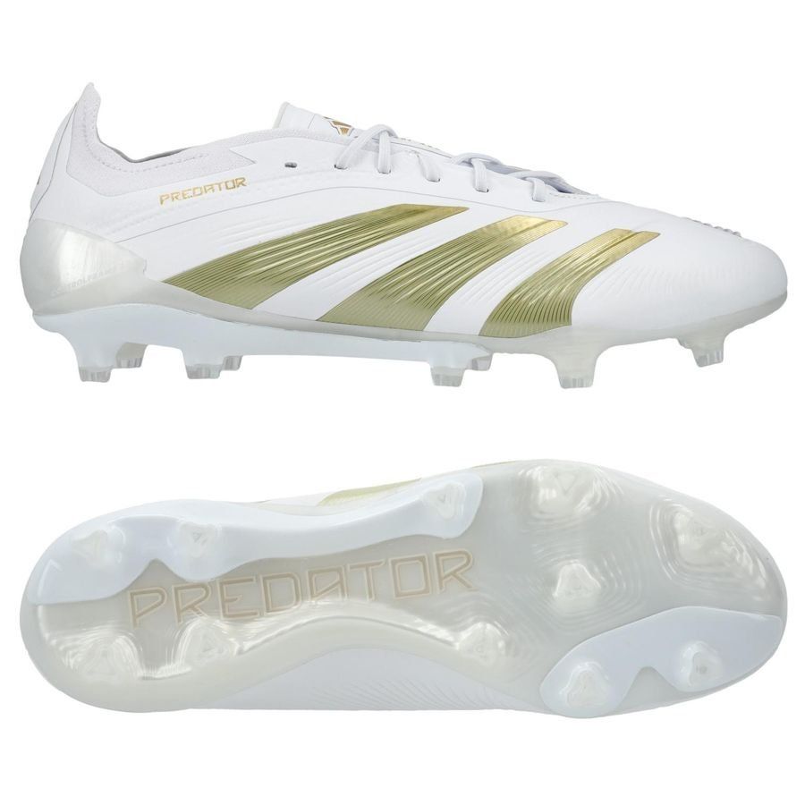 adidas Predator Elite FG Day Spark - Blanc/Doré/Blanc