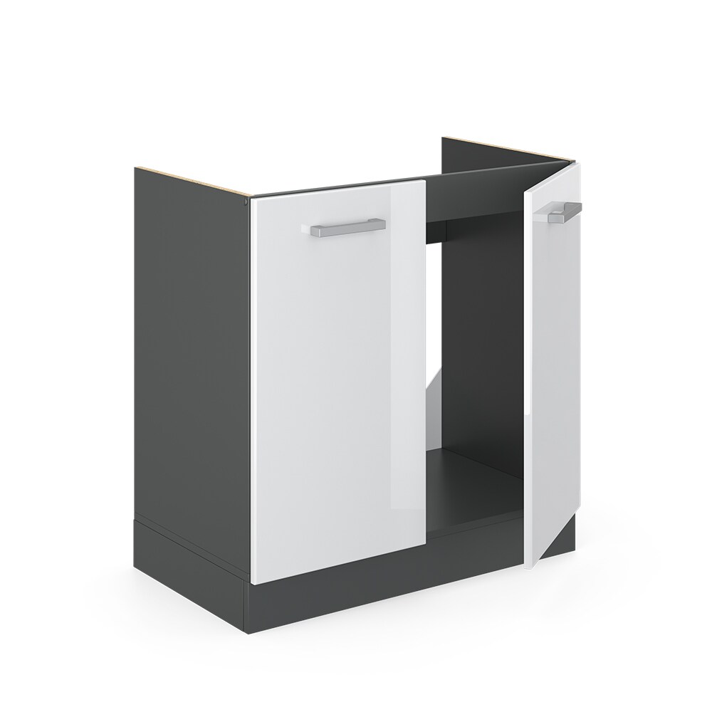 VICCO Küchenschrank Unterschrank Spülenunterschrank 80 cm R-Line Anthrazit