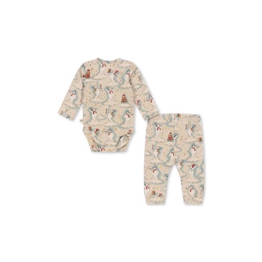 Konges Sløjd Basic Newborn Sæt, Let It Snow, 68 cm