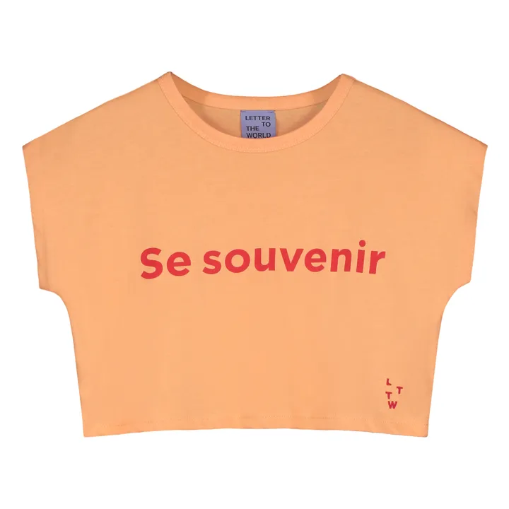 Letter To The World T-Shirt L.A Coton Bio | Abricot