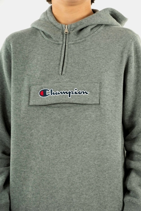 sweat champion hooded half zip em515 ngam