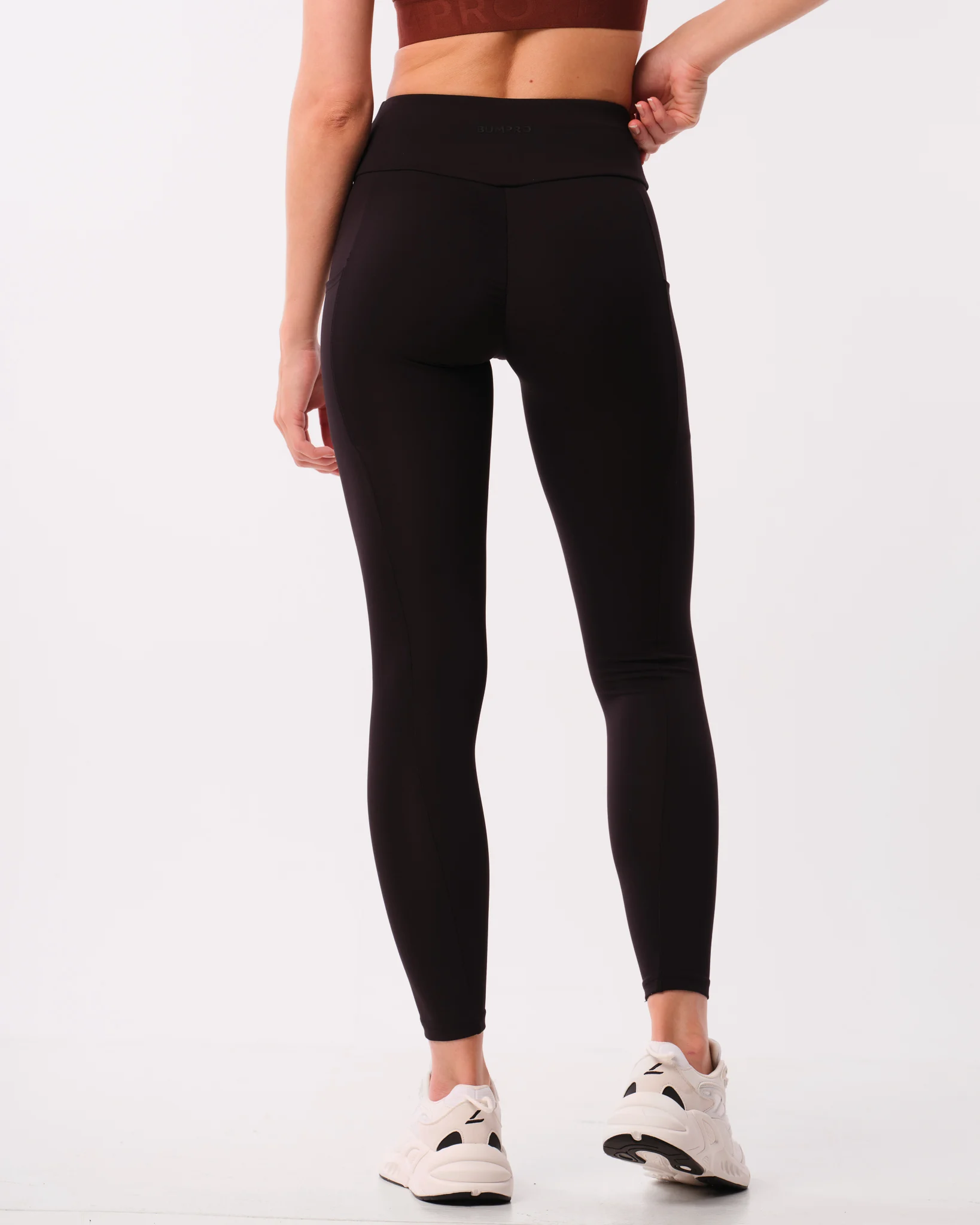 Bumpro Lively Scrunch Pocket Tights Black