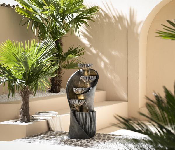 Dehner Polyresin-Gartenbrunnen Atlas,