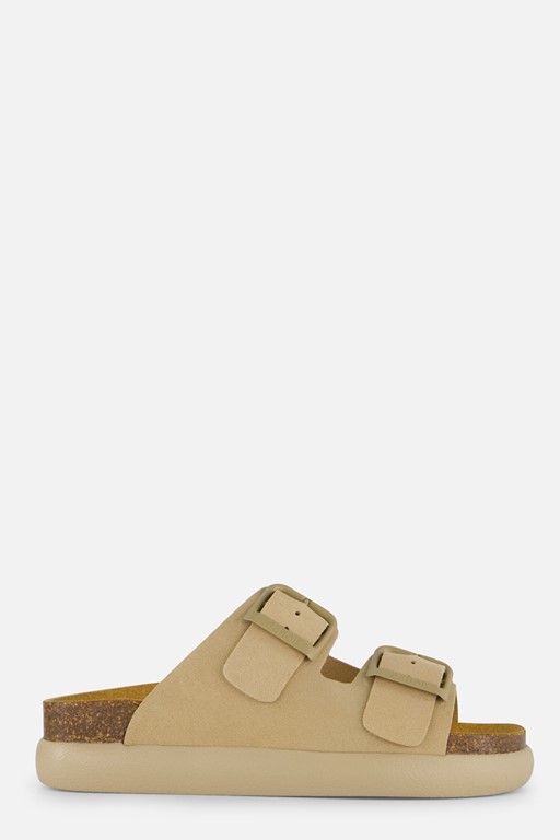 Scholl Noelle Chunky Sandalen beige Suede