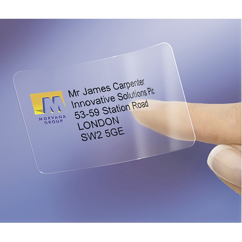 Etiquette adresse laser 99,1 x 33,9 mm Avery L7562-25 transparente - Pochette de 400