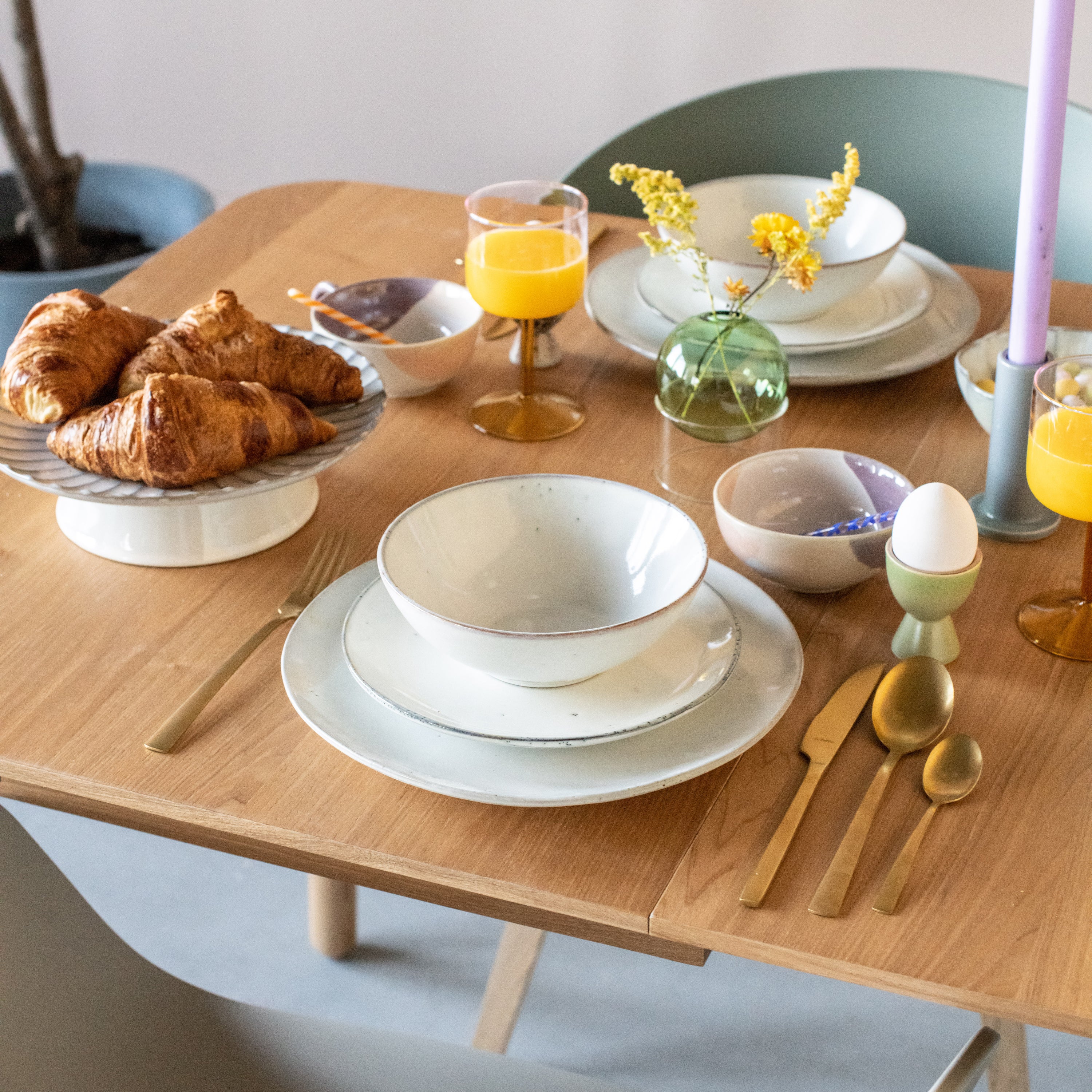 Broste Copenhagen Nordic Serviesset 12-delig - Sand