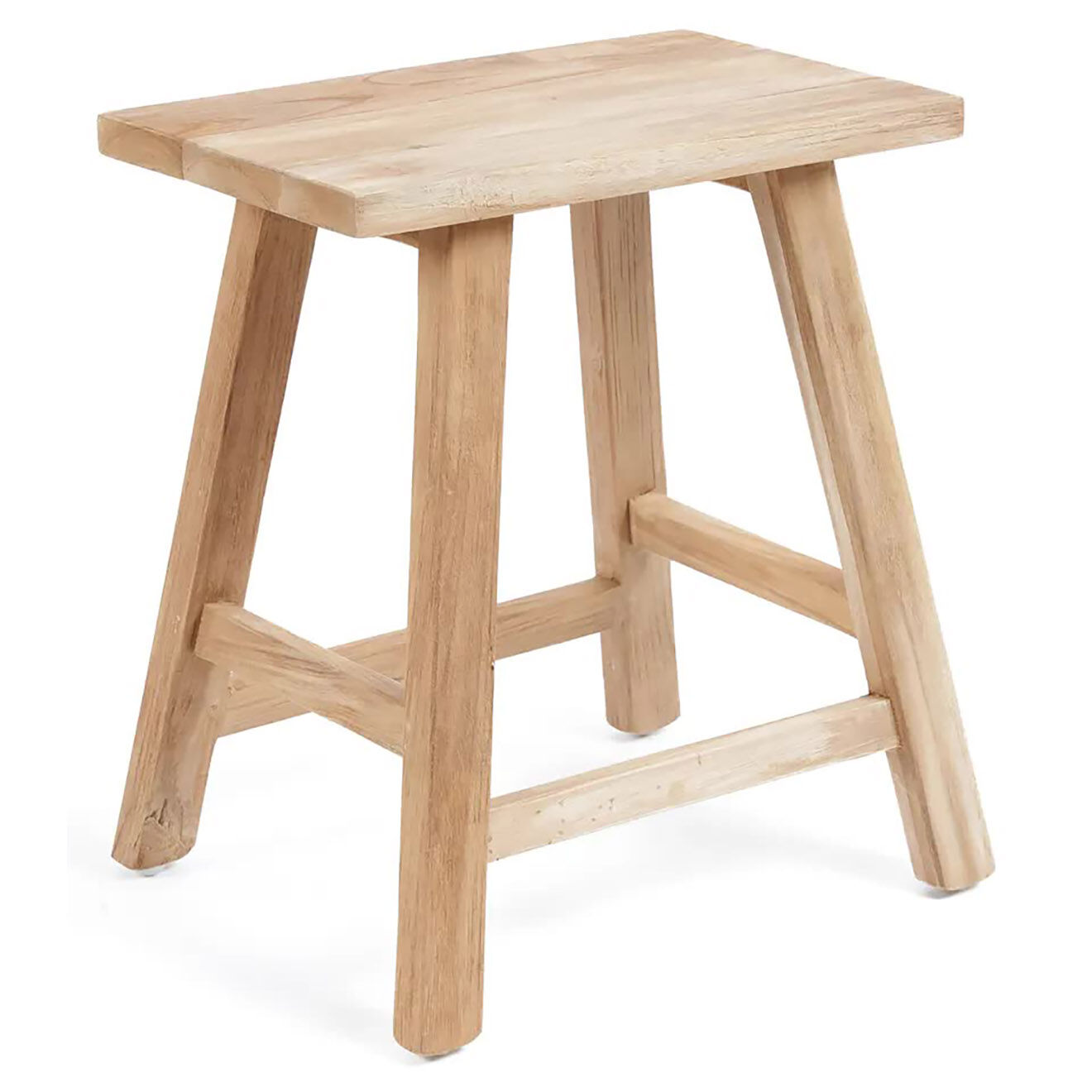 Bazar Bizar Tabouret Oriki naturelle - 45x29x46 cm